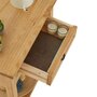 IDIMEX Table console SALSA table d'appoint en bois style mexicain avec 1 tiroir et 1 étagère, en pin massif finition teintée/cirée