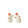 Voir la diapositive 2 : Paris Prix Salière & Poivrière en Céramique  Granada  8cm Orange