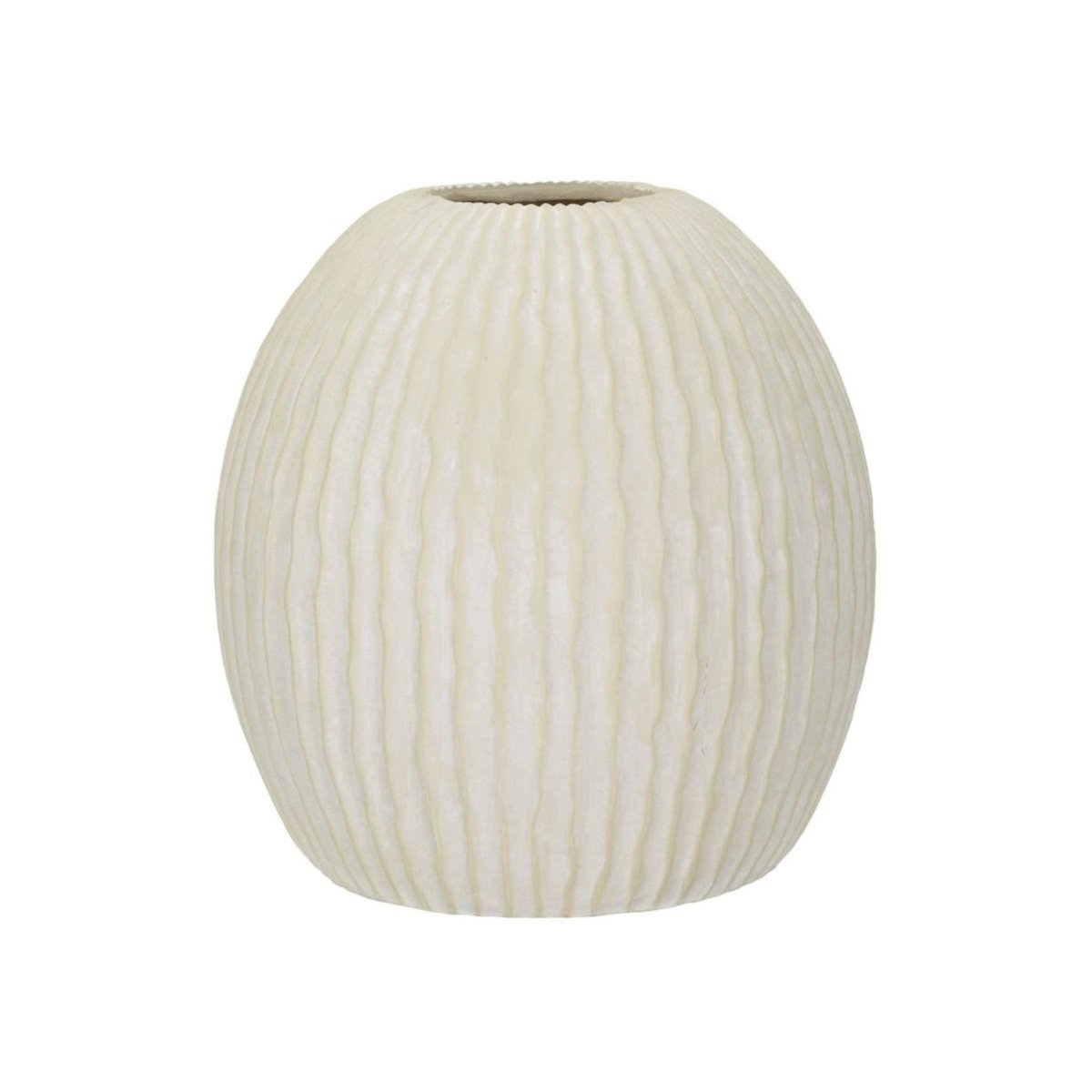 Paris Prix Vase Design Rainuré  Icicle  38cm Crème