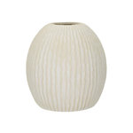 Paris Prix Vase Design Rainuré  Icicle  38cm Crème