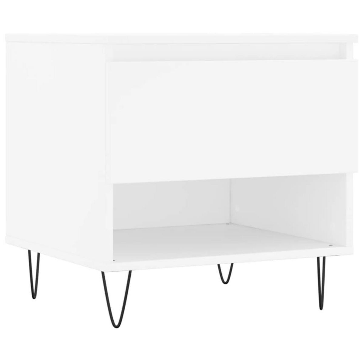 VIDAXL Table basse blanc 50x46x50 cm bois d'ingenierie