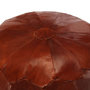 Voir la diapositive 3 : VIDAXL Pouf 40 x 35 cm Brun roux Cuir veritable de chevre