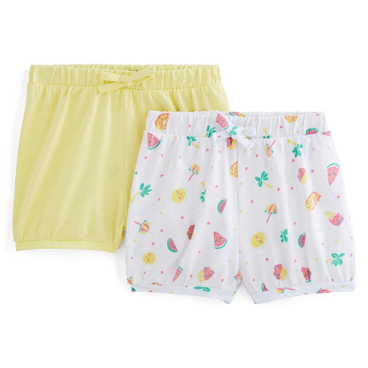 IN EXTENSO Lot de 2 shorts bébé fille