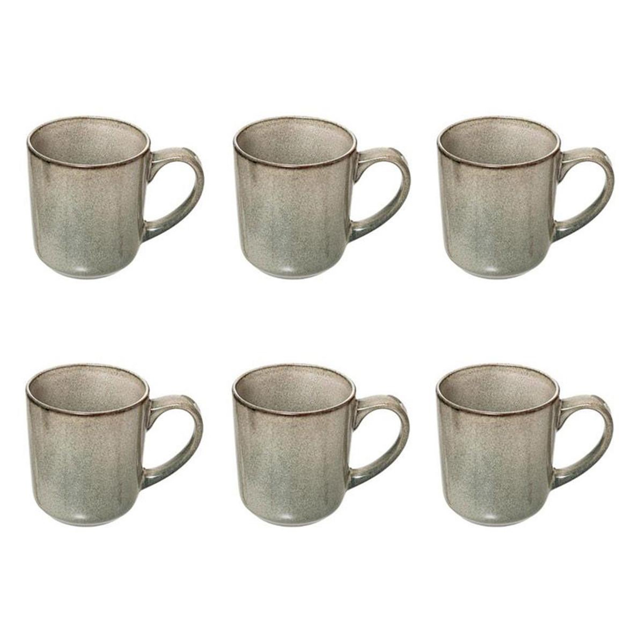 SECRET DE GOURMET Lot de 6 mugs  terre inconnue  42cl vert
