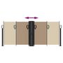 Voir la diapositive 5 : VIDAXL Auvent lateral retractable taupe 100x1000 cm