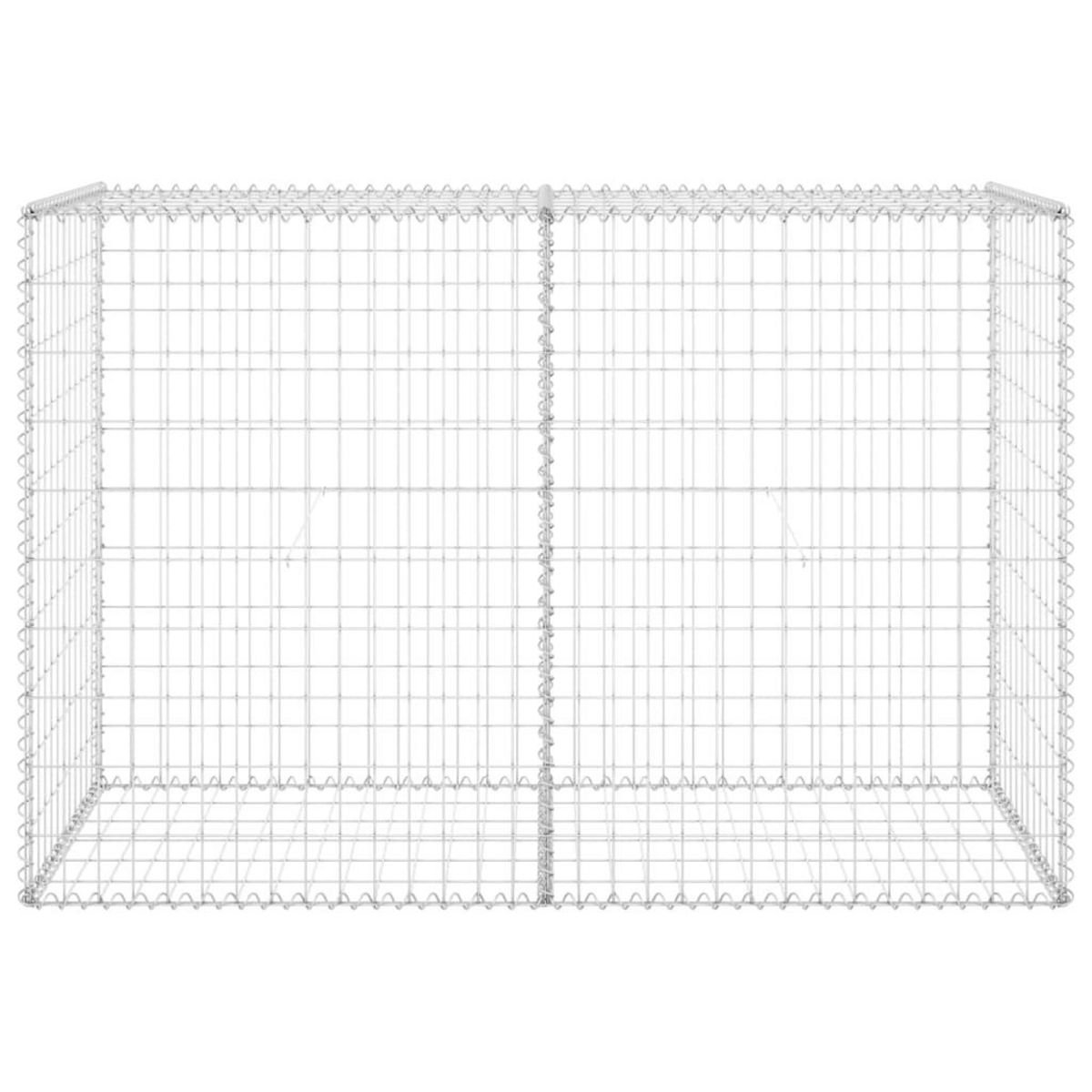 VIDAXL Mur en gabion avec couvercles Acier galvanise 150x60x100 cm