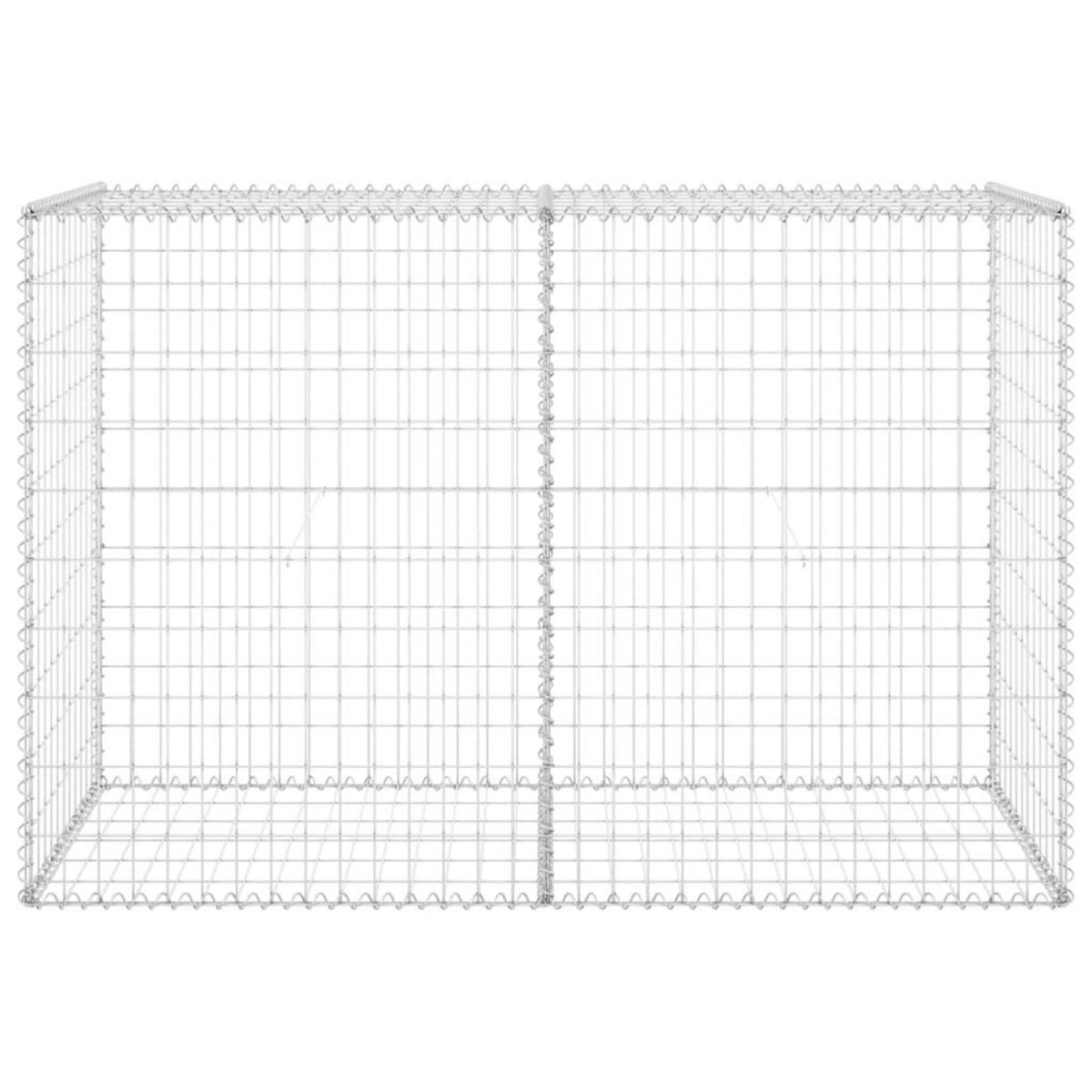 VIDAXL Mur en gabion avec couvercles Acier galvanise 150x60x100 cm