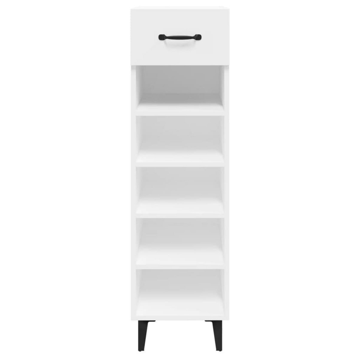 VIDAXL Armoire a chaussures blanc 30x35x105 cm bois d'ingenierie