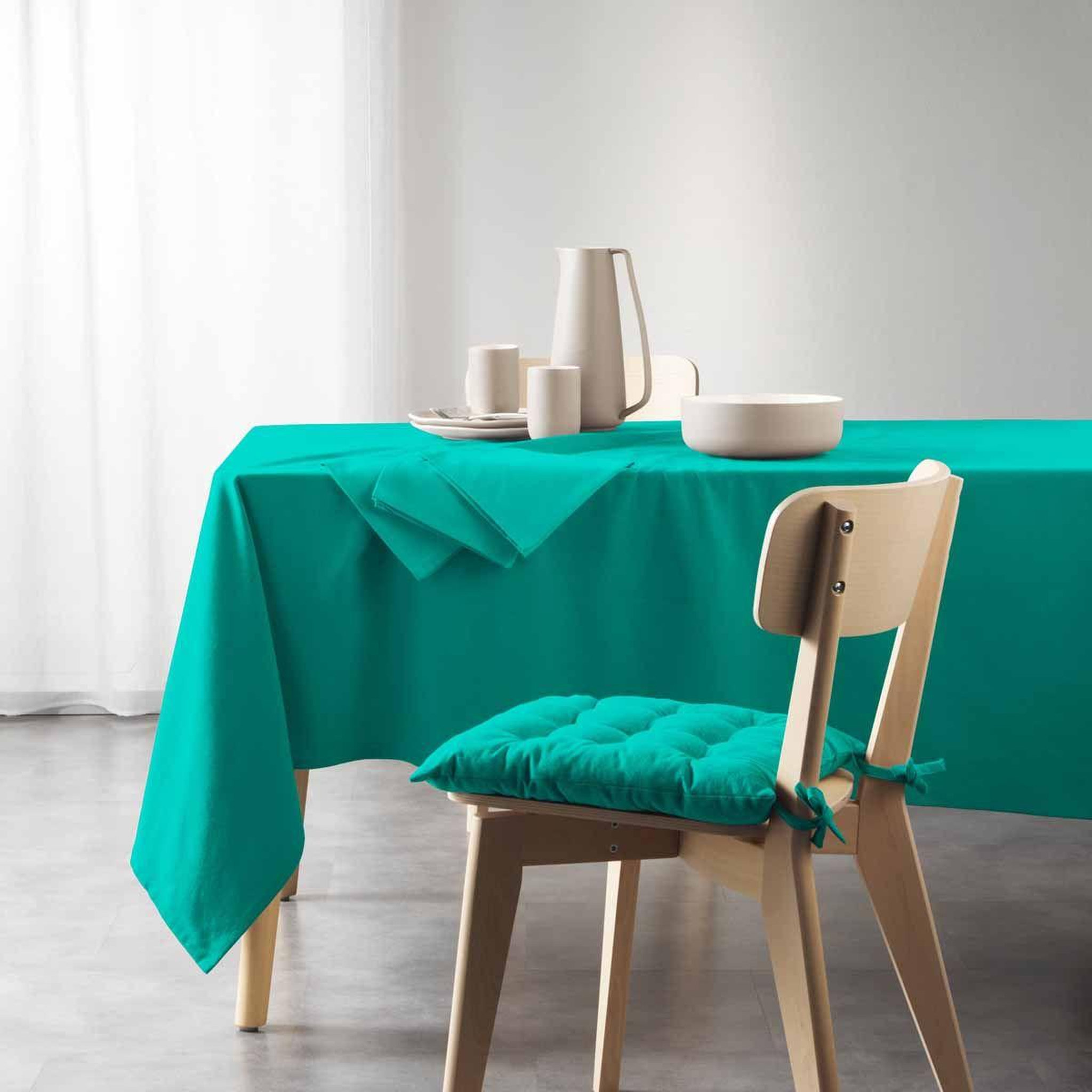 Douceur d'Intérieur Nappe rectangulaire  mistral  140x240cm émeraude