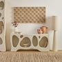 Voir la diapositive 2 : ATMOSPHERA Meuble bas 4 niches forme organique CHESNI - Ivoire