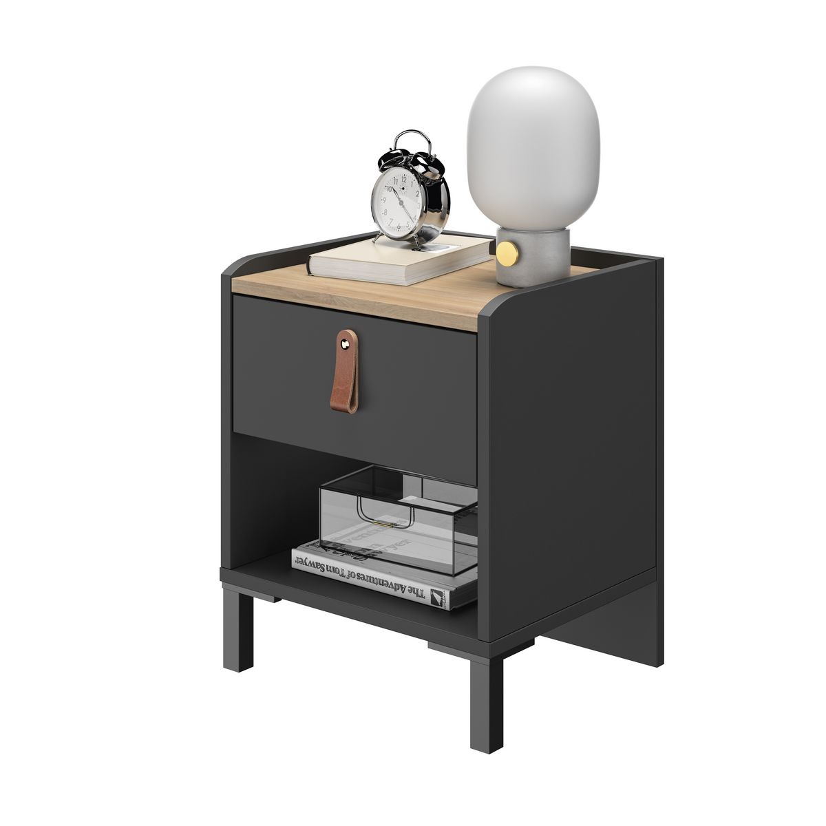 Chevet 1 tiroir L38xP34xH47 cm COPENHAGUE