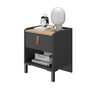 Voir la diapositive 3 : Chevet 1 tiroir L38xP34xH47 cm COPENHAGUE