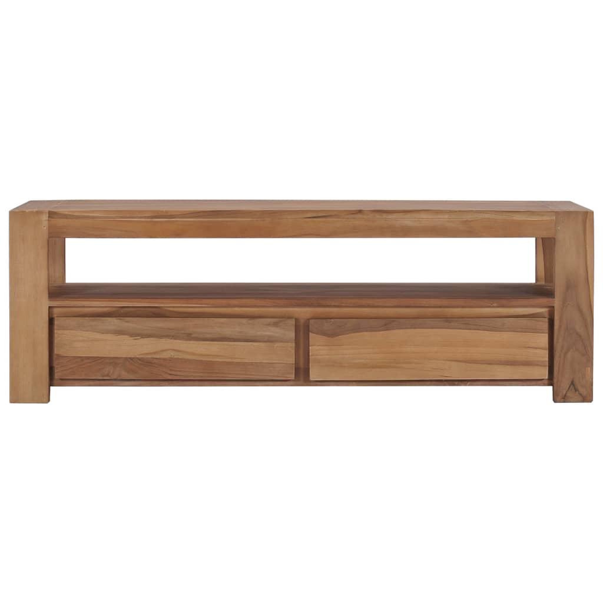 Voir la diapositive 3 : VIDAXL Meuble TV 120 x 30 x 40 cm Bois de teck massif