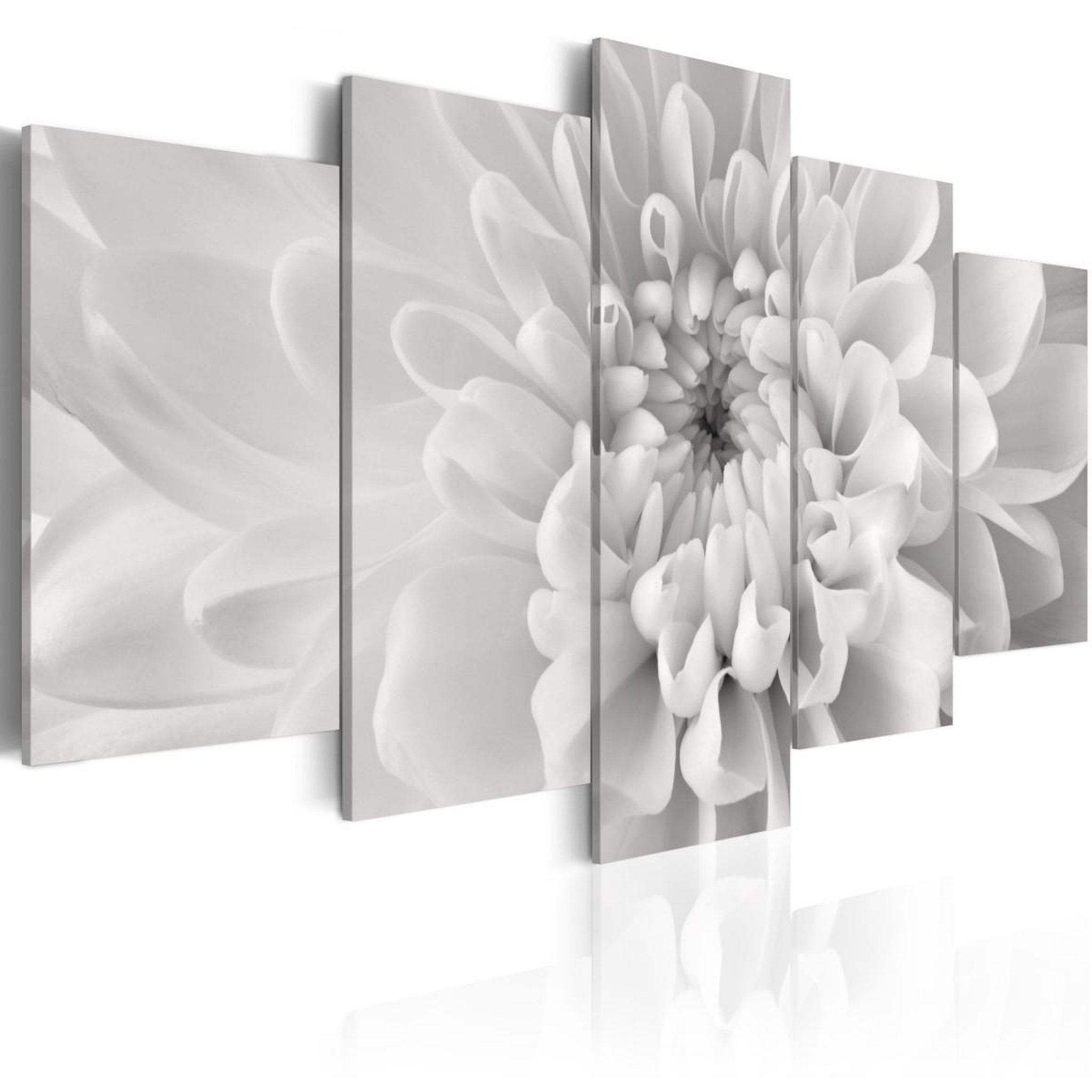 Voir la diapositive 1 : Paris Prix Tableau Imprimé  Dahlia en Gris