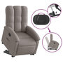 Voir la diapositive 5 : VIDAXL Fauteuil inclinable taupe tissu