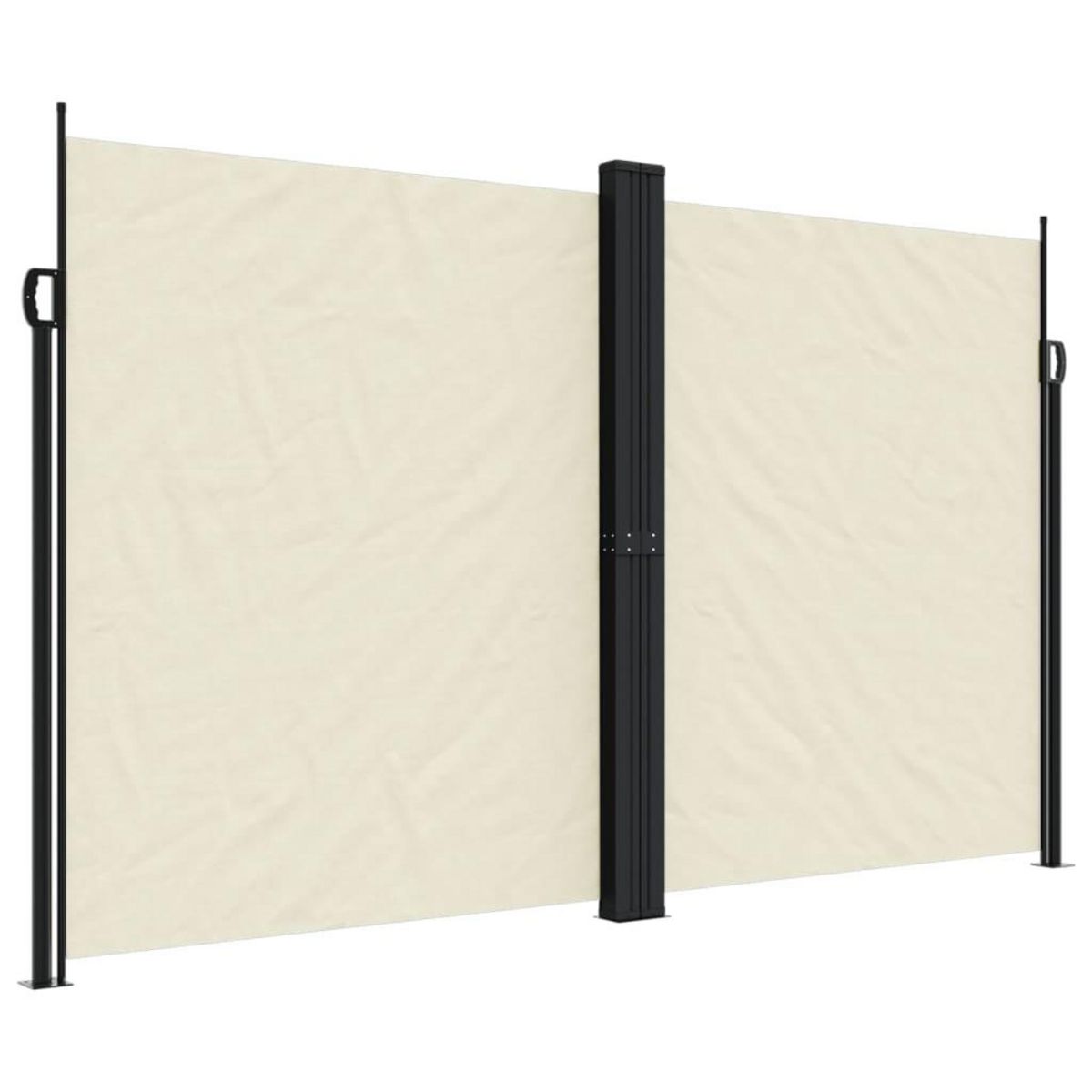 VIDAXL Auvent lateral retractable creme 200x1000 cm