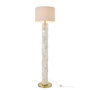 Voir la diapositive 2 : Paris Prix Lampadaire Coquillage  Effet Perlé  156cm Blanc Cassé