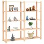 Voir la diapositive 2 : VIDAXL Etagere de stockage 5 niveaux 170x38x170 cm Pin solide 500 kg