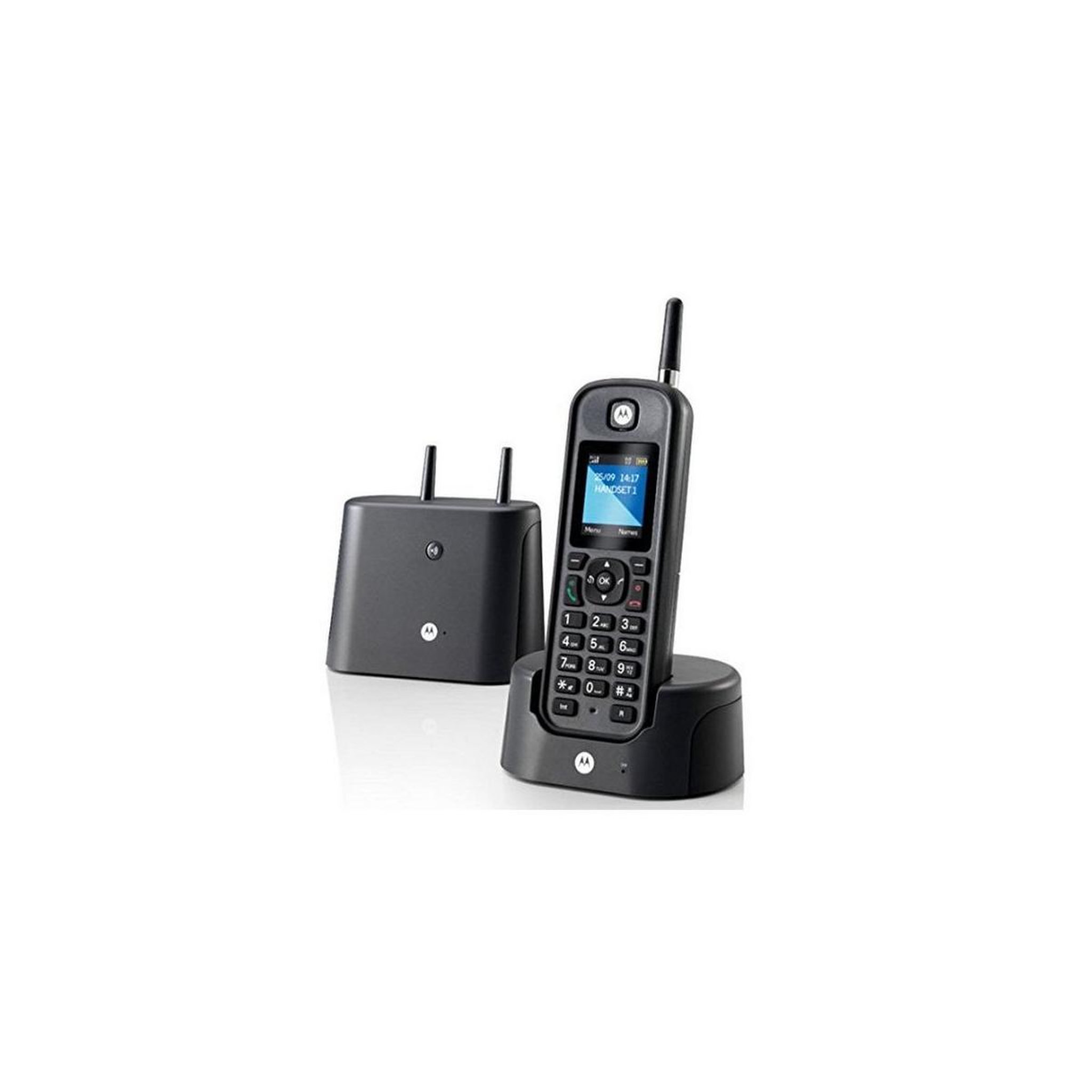 Voir la diapositive 3 : MOTOROLA Téléphone DECT Motorola O201 avec identification de l'appelant Noir