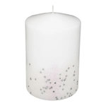 ATMOSPHERA Bougie Déco Paillettes  Colorama  90g Blanc