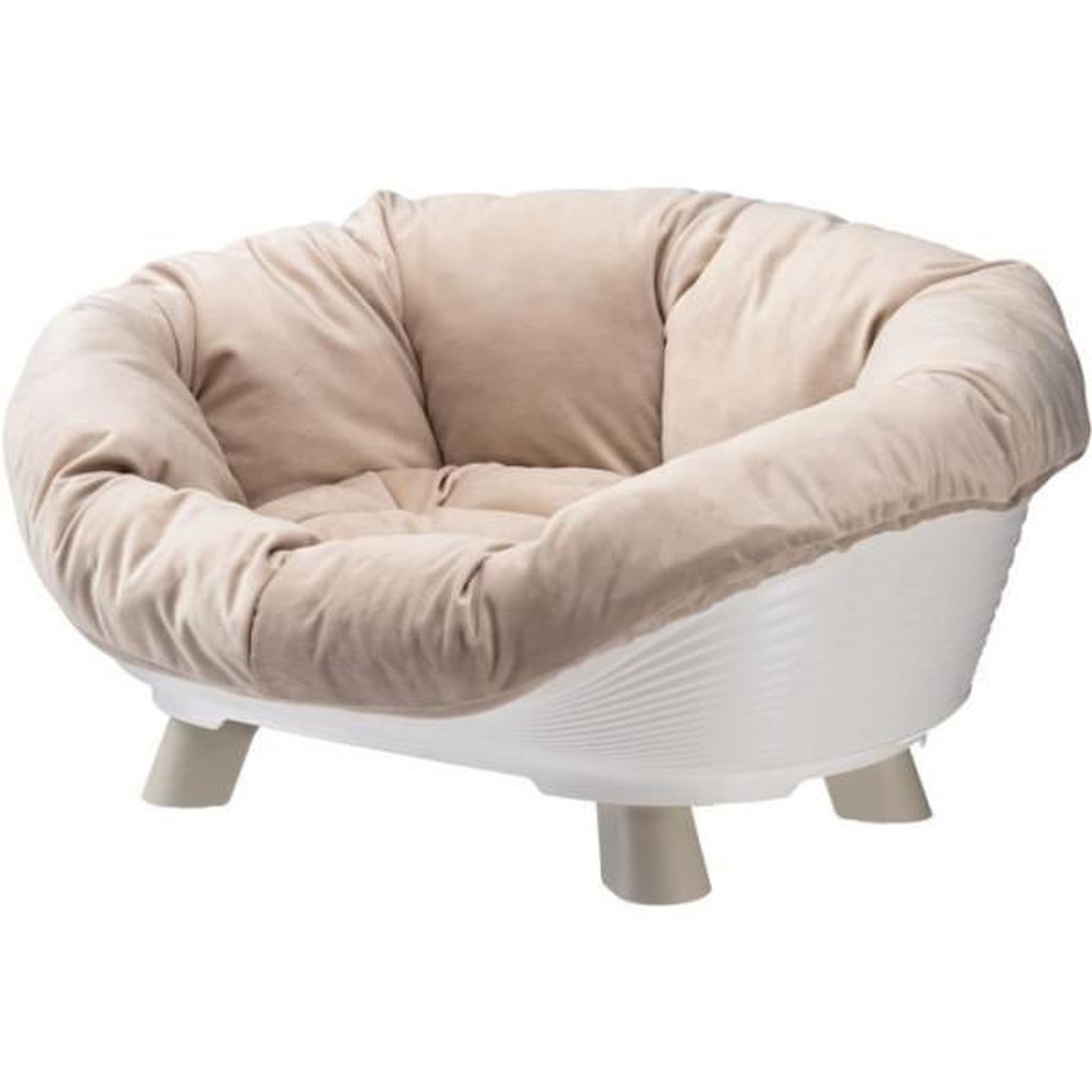 Ferplast Corbeille - FERPLAST - SOFA THRONE 4 - Avec coussin - Blanc