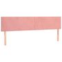 Voir la diapositive 4 : VIDAXL Tete de lit a LED Rose 200x5x78/88 cm Velours