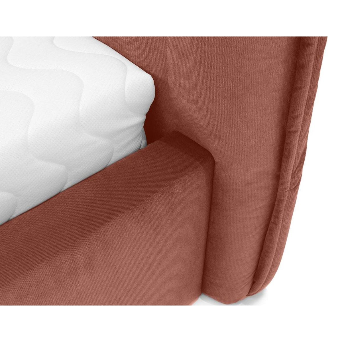 BEST MOBILIER Esmee - lit coffre - 160x200 cm - en velours - sommier inclus