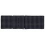 Voir la diapositive 5 : VIDAXL Coussins de chaise longue lot de 2 noir motif a carreaux