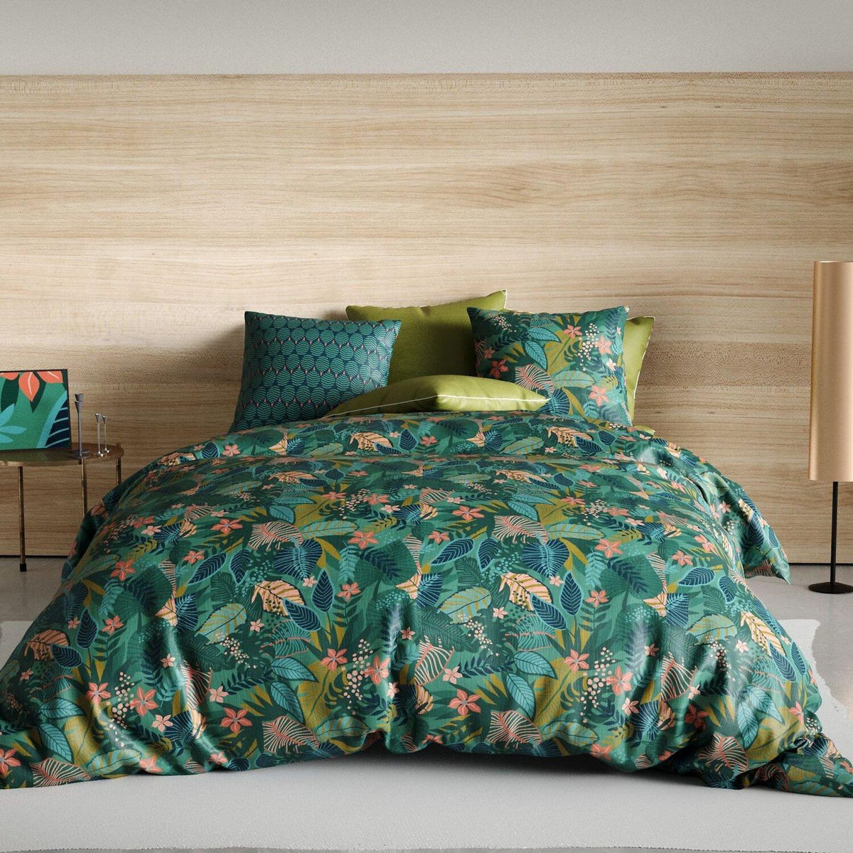 ATELIER DU COTON Parure housse de couette 2pcs 100%coton 57fils zania