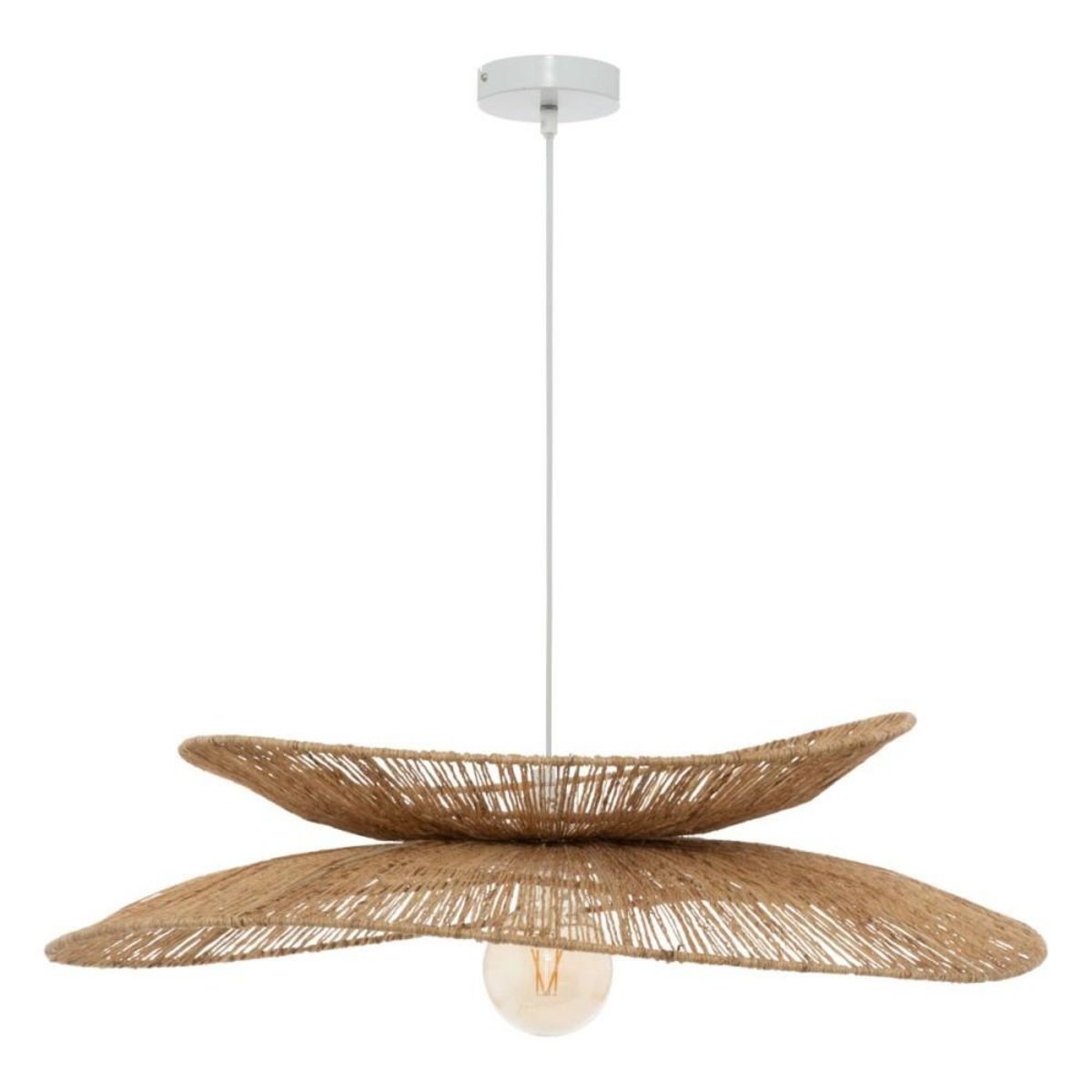 ATMOSPHERA Suspension diam 69.5 cm métal et jute beige