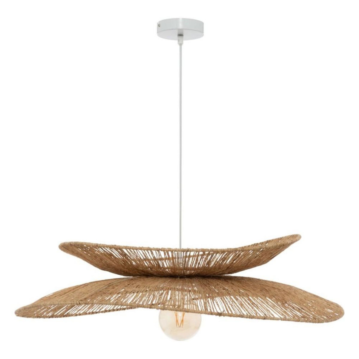ATMOSPHERA Suspension diam 69.5 cm métal et jute beige