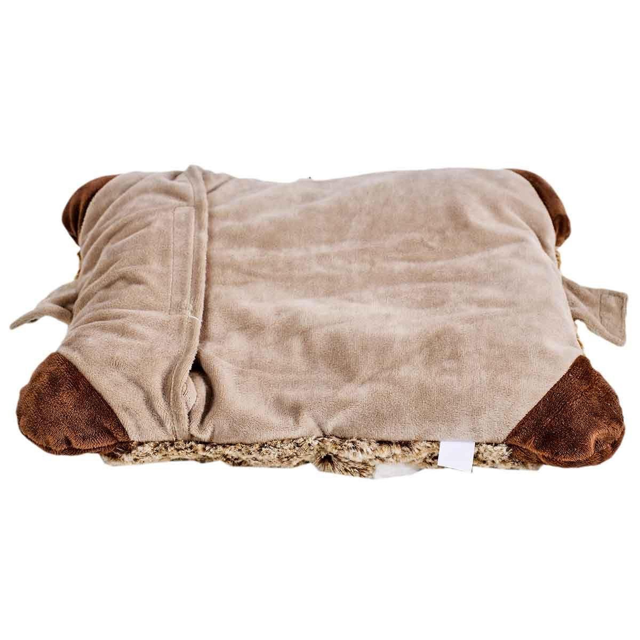 Voir la diapositive 4 : SENSLY Bouillotte coussin  micro-ondable  34cm marron