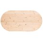 Voir la diapositive 4 : VIDAXL Dessus de table 110x55x2,5 cm bois de pin massif ovale