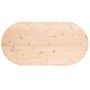 Voir la diapositive 4 : VIDAXL Dessus de table 110x55x2,5 cm bois de pin massif ovale