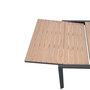 Voir la diapositive 3 : HESPERIDE Table de jardin rectangulaire extensible rallonge coulissante alu Evasion Effet bois Honey Graphite- 10/12 places - Hespéride