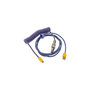 Voir la diapositive 2 : Ducky Câble USB Ducky Premicord Horizon Spiralé 1,8m Bleu et Violet
