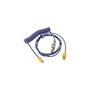 Voir la diapositive 2 : Ducky Câble USB Ducky Premicord Horizon Spiralé 1,8m Bleu et Violet