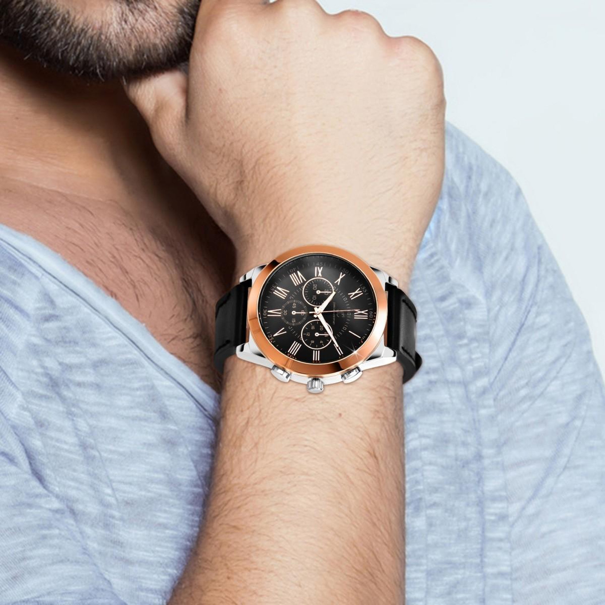 Voir la diapositive 2 : SC CRYSTAL Montre homme quartz par Pascal Szerman