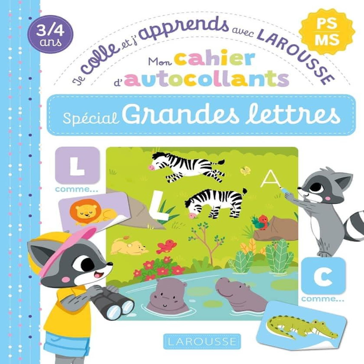 MON CAHIER D'AUTOCOLLANTS SPECIAL GRANDES LETTRES PS-MS, Guyonvarch Emma