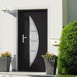 VIDAXL Porte d'entree anthracite 108x200 cm PVC