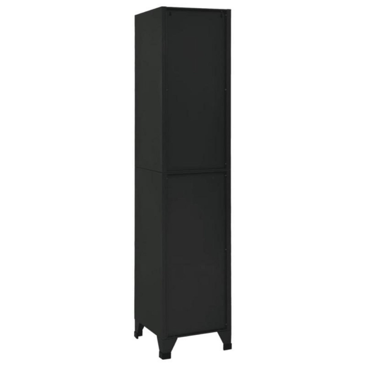 VIDAXL Armoire à casiers Noir 38x40x180 cm Acier