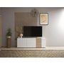 Voir la diapositive 1 : BEST MOBILIER Leon - meuble tv - 3 portes - 181 cm