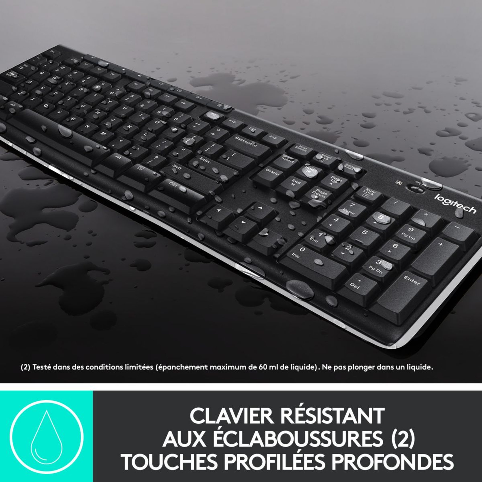 Voir la diapositive 5 : Logitech Clavier + Souris MK270 Wireless Desktop