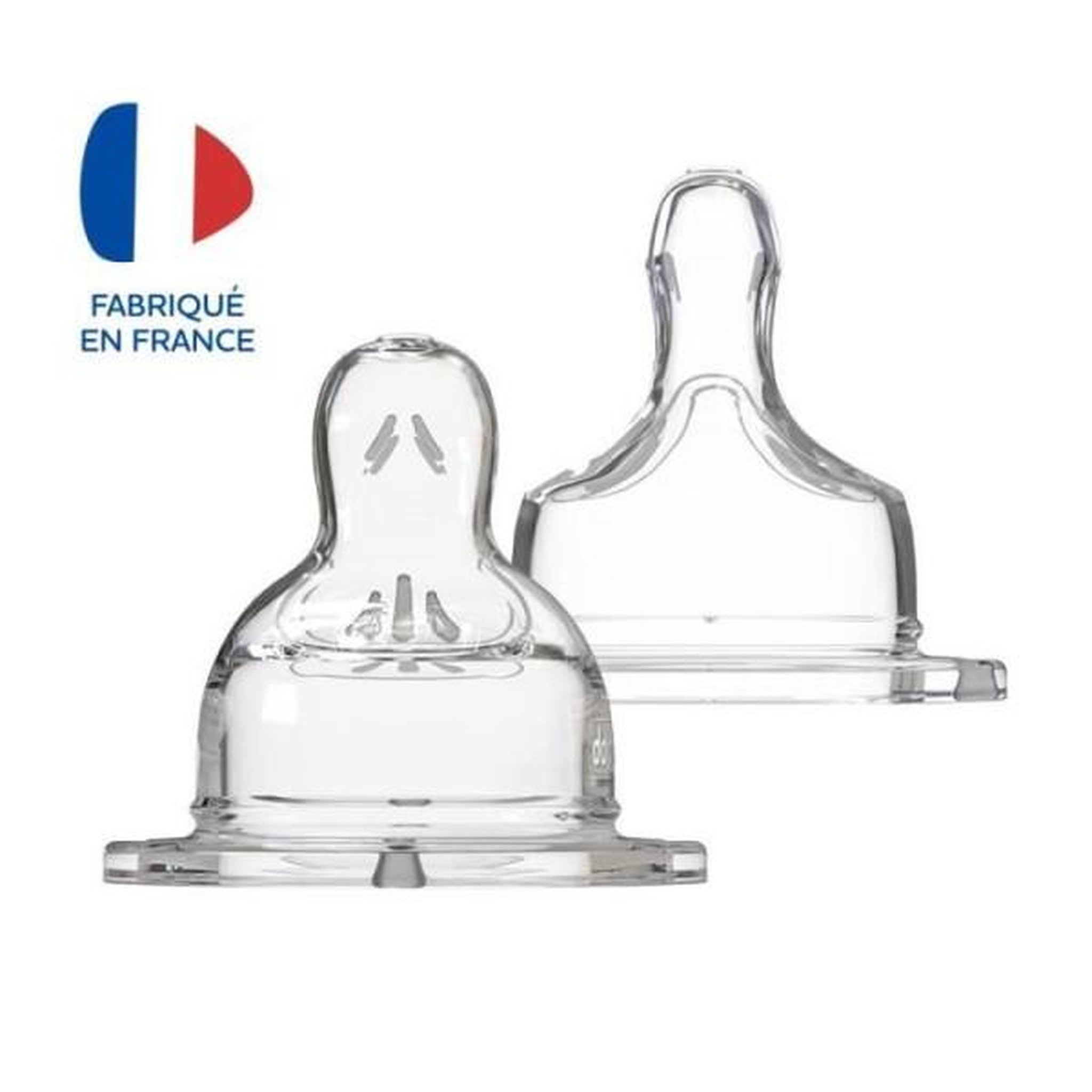 DODIE Dodie Biberon Sensation+ Anti-Coliques Tétine Plate Col Large Débit Spécial +18m 2 tétines