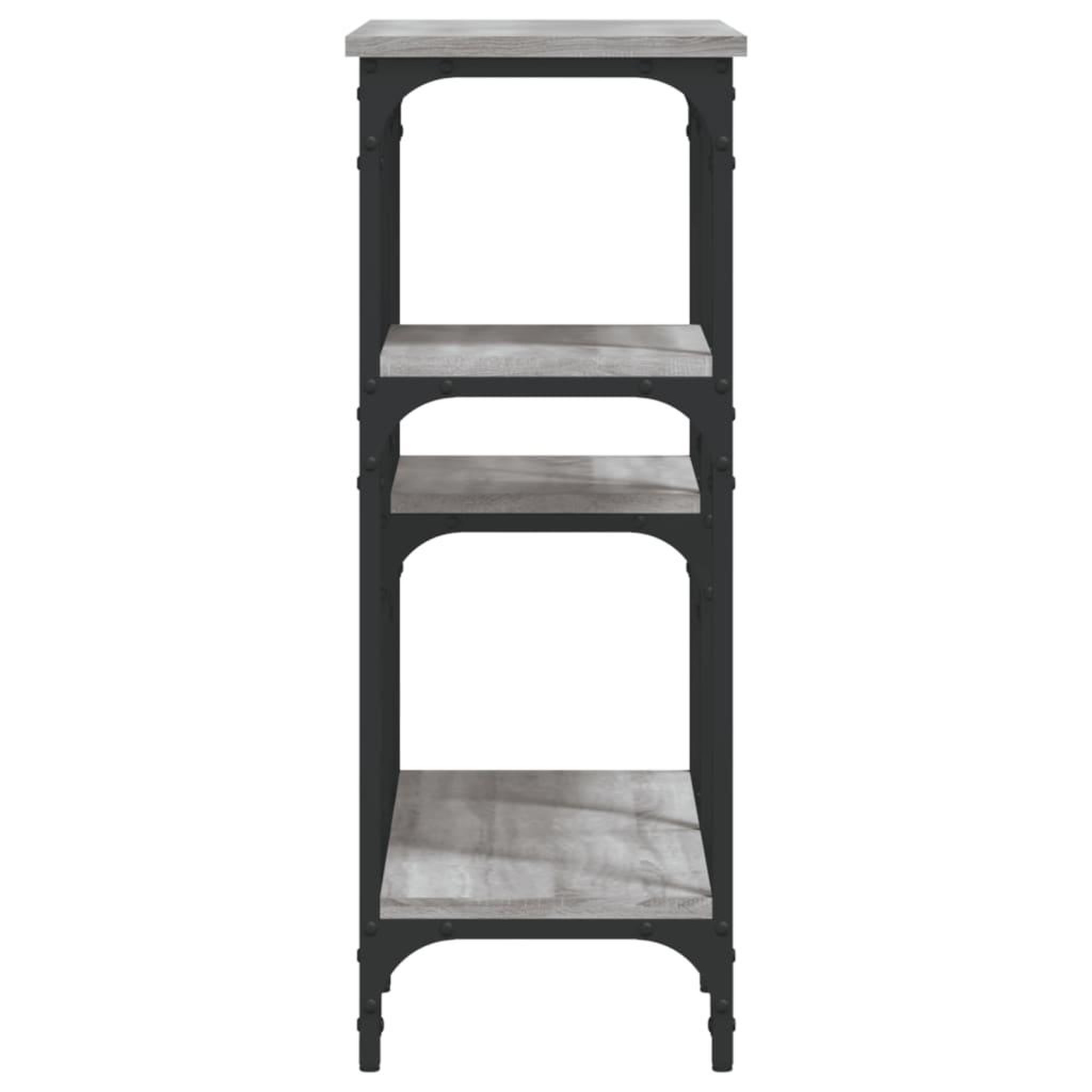 Voir la diapositive 5 : VIDAXL Table console sonoma gris 80x29x75 cm bois d'ingenierie