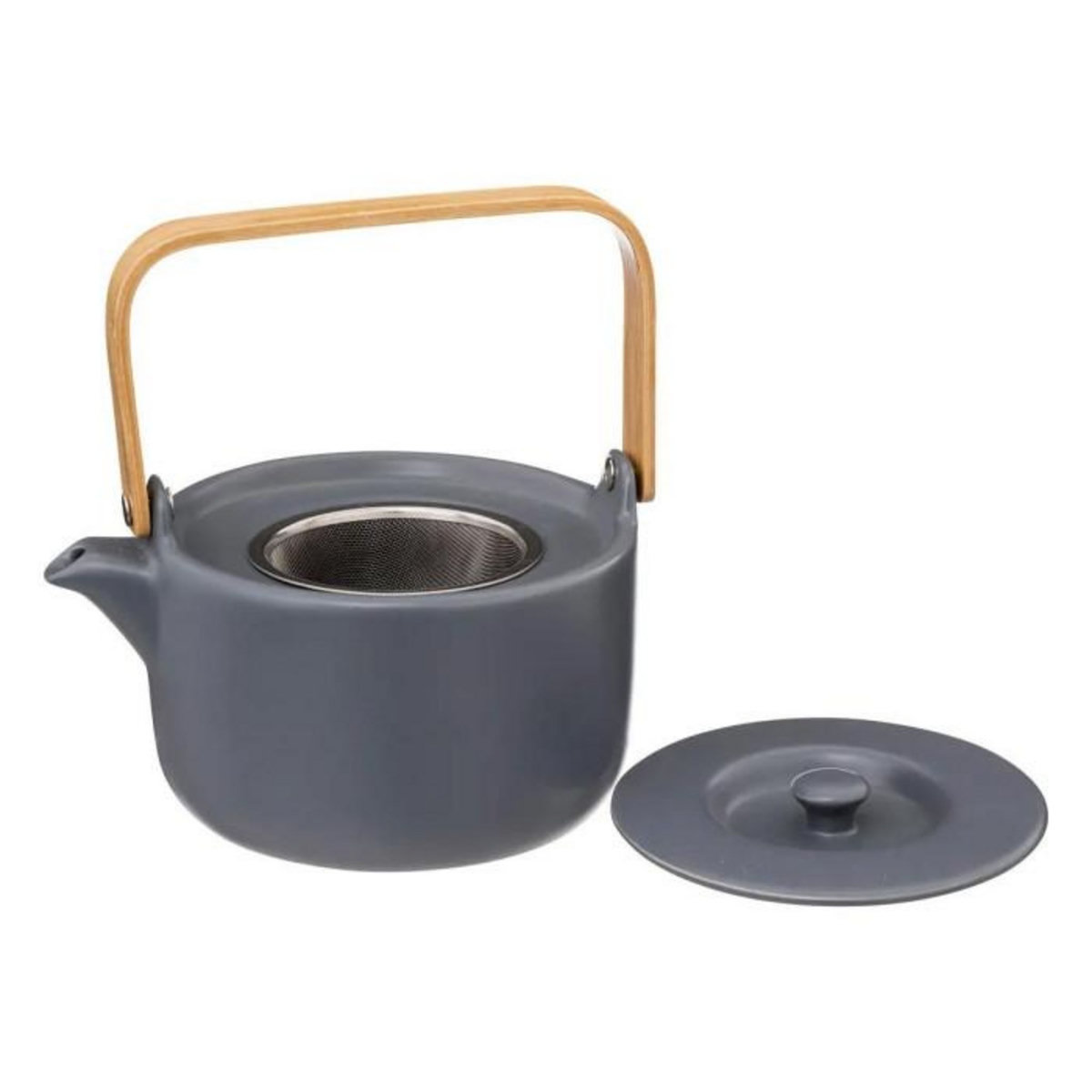 SECRET DE GOURMET Théière Design  Nature  80cl Bleu Gris