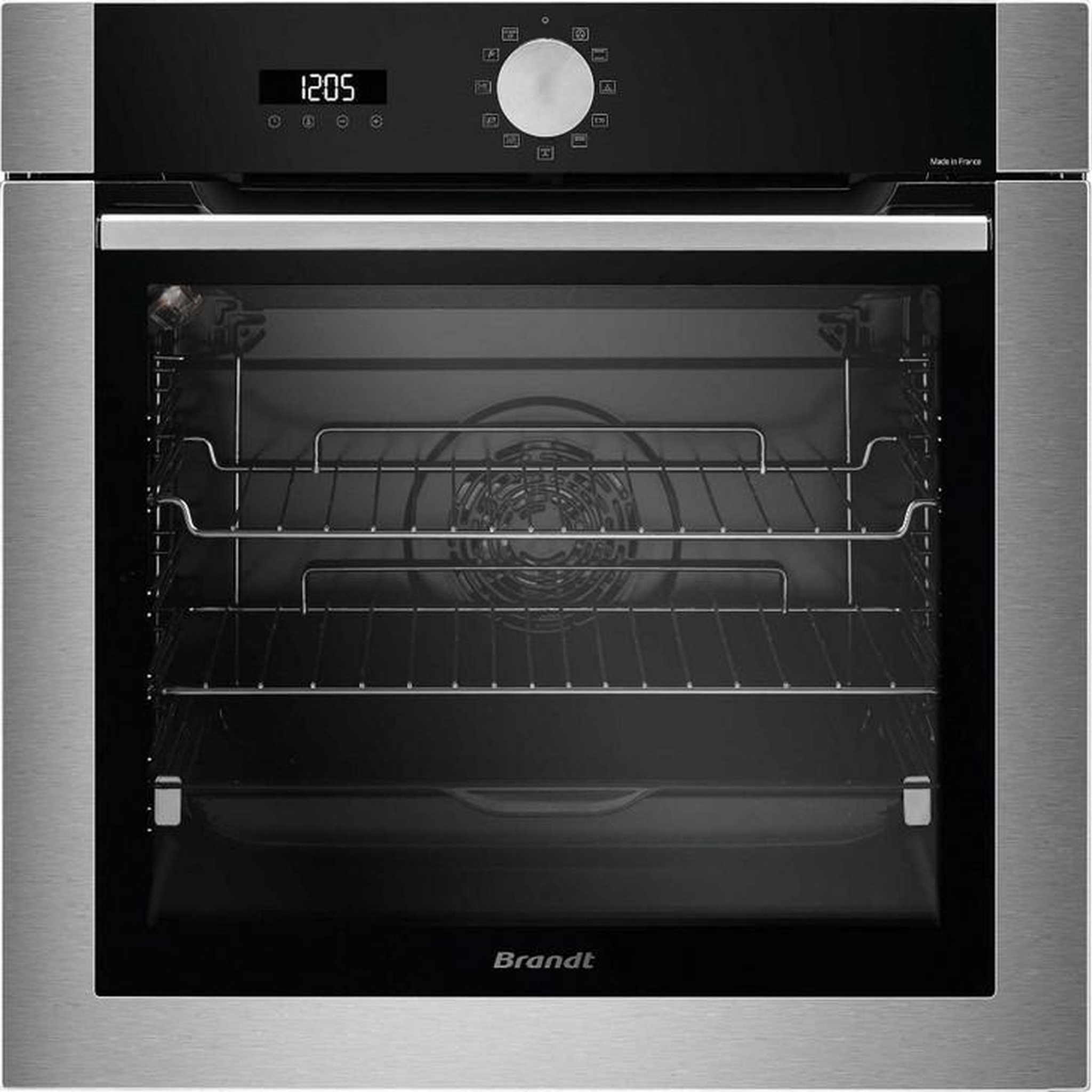 BRANDT Four intégrable multifonction 73l 60cm a+ pyrolyse inox - bop7538x