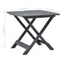 Voir la diapositive 6 : VIDAXL Table pliable de jardin Anthracite 79x72x70 cm Plastique