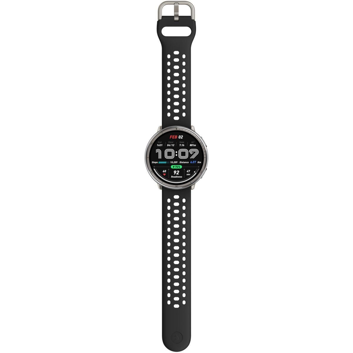 AMAZFIT Montre sport Active 2 Round Black Sport Silicone