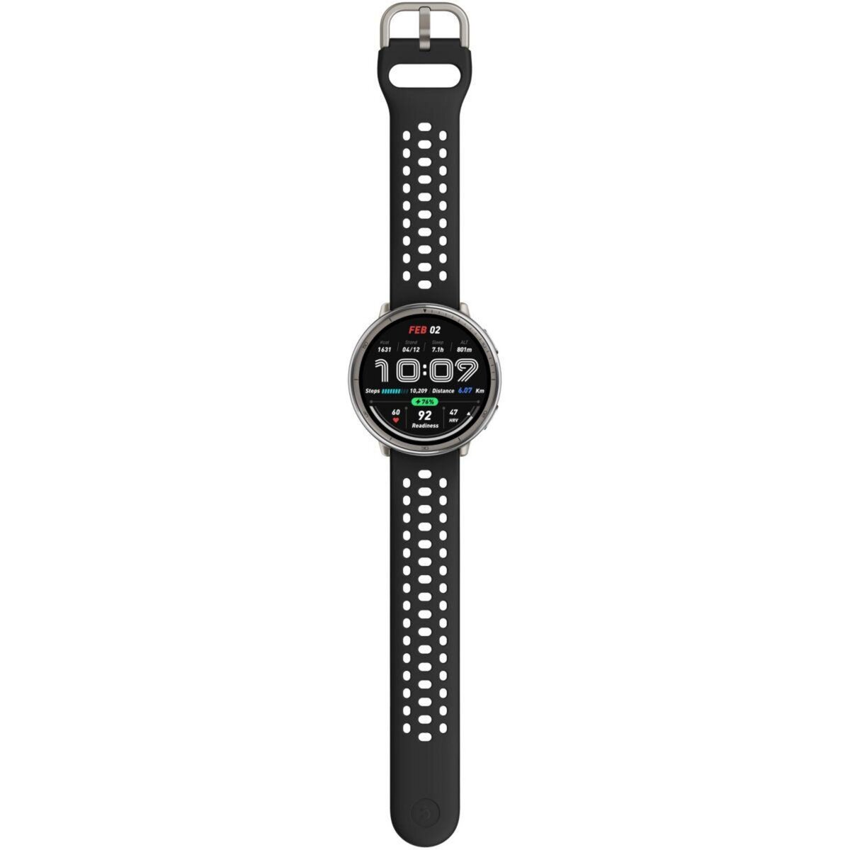 AMAZFIT Montre sport Active 2 Round Black Sport Silicone